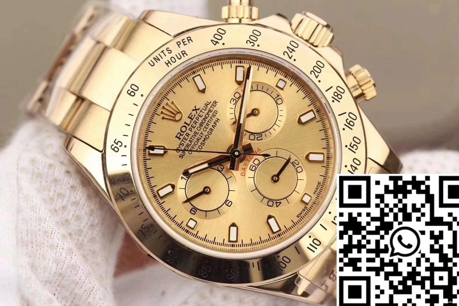 Cosmograph 116503 JH Rolex Dial Factory Gold Daytona 0920